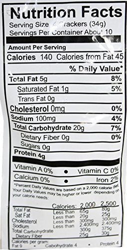 Yeya Cuban Style Crackers. 12 oz bag. Pack of 6 bags