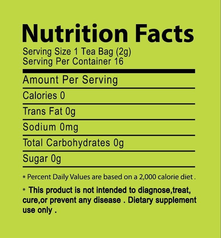 GT Aloe Vera Green Tea, 1.13 Ounce Box (16 Tea Bags)