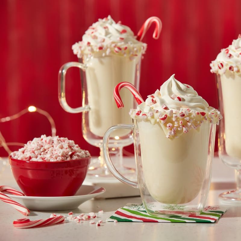Brach's Mini Peppermint Candy Canes, Christmas Candy, Stocking Stuffers, Holiday Classic, 260ct, 40 oz Tub