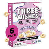 Three Wishes Grain-Free Protein Breakfast Cereal - 8g Protein and 3g Fiber - Healthy, Low-Sugar Breakfast Cereal, Gluten Free, Vegan-Friendly, Non-GMO