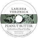 Peanut Butter Colombian Decaf Coffee (Single Serve K-Cup Pods) (Gourmet, Naturally Flavored, Whole Coffee Beans) (12 pods, ZIN: 573980) - 2 Pack