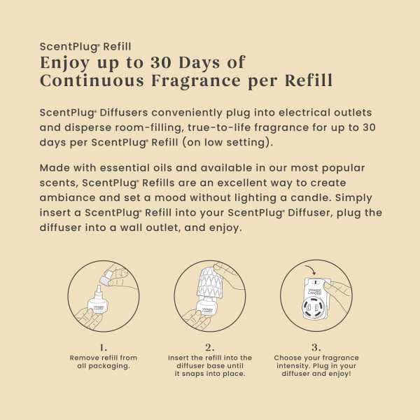 Yankee Candle ScentPlug Refill for Plug in Air Fresheners, Scented Oil Refills, Long Lasting Home Fragrance, Christmas Cookie (Pack of 4)