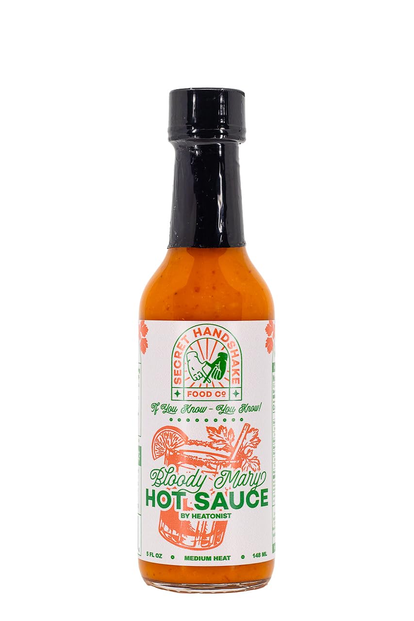 Bloody Mary Hot Sauce by Secret Handshake | Hot Ones Season 26 | Made with Natural Ingredients | 5 Fl Oz. (1 Pack)