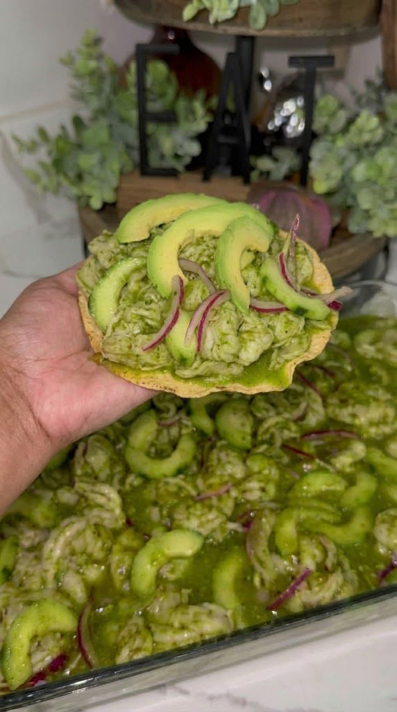 Aguachile Verde Seasoning Powder (8oz) - Authentic Mexican green Chili & Lime Spice Mix - Instant Marinade for Shrimp, Seafood, & Tostadas - Sazón