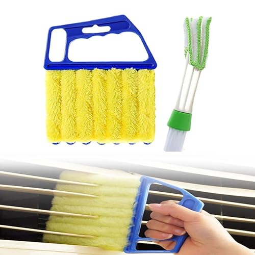 Blind Cleaner Tool, Detachable Window Blind Cleaner Duster Tool, 7 Fingers Dusting Cleaner Mini Blind Duster Brush for Blinds Air Conditioner Vents
