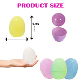 The Dreidel Company Fillable Easter Eggs 100-Pack, Pastel Colorful Bright Plastic Easter Eggs with Hinge, Perfect for Easter Egg Hunt, Surprise Egg