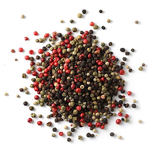 Spiceology - 4 Mix Peppercorn - Bold, Aromatic & Complex Pepper Blend - Whole Black, White, Green & Pink Peppercorns - Perfect for Grinders, Rubs
