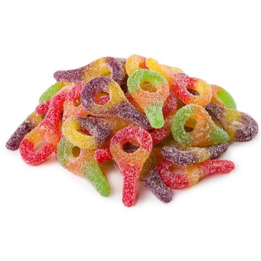 Huer Sour Suckers Gummy Candy, 120g/4.2 oz., Peg Bag, {Imported from Canada}, 1