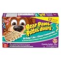 Dare Bear Paws Birthday Cake Cookies, 336g/11.9 oz, 12 Pouches, 1 Box