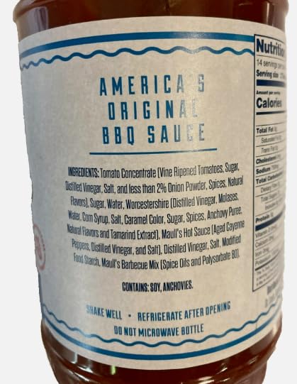 Maull's Classic Barbecue Sauce, 18 Ounce, St. Louis Style- The Oldest BBQ Sauce in America- Original Flavor- Pack of 2