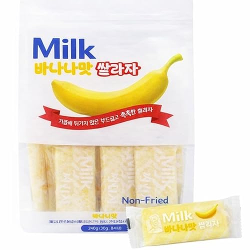 Korean Milk Rice Cracker ?? ??? 240g (240g, Banana)