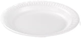 DART 6PWC 6" Foam Plate, Concorde Non-Laminated Foam Dinnerware, White