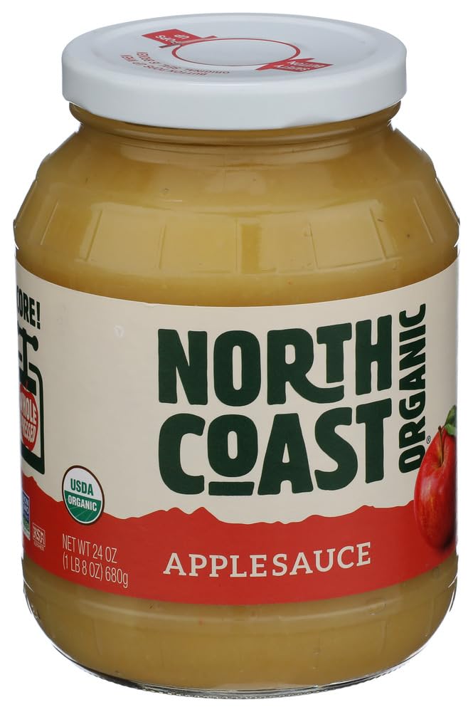 North Coast Apple Sauce Jar Organic, 24 oz (frozen)