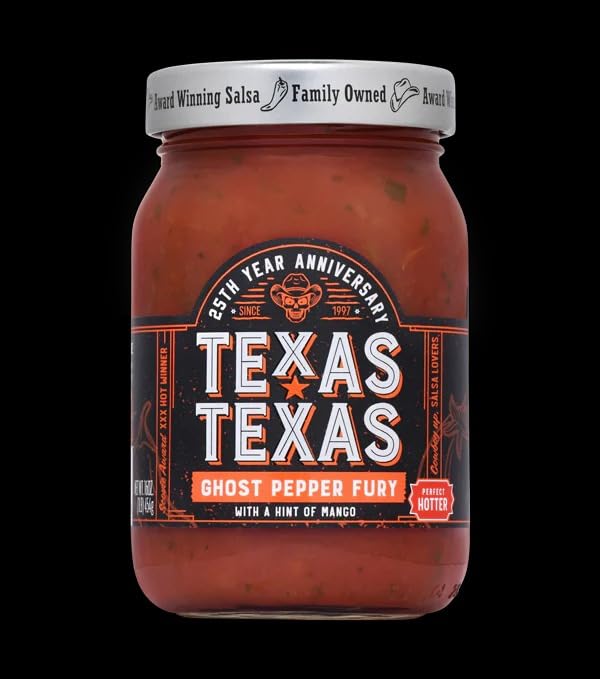 Texas Texas TX 300 Ghost Pepper Fury Salsa - Hot - Pack of 6