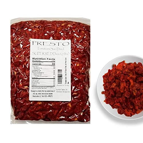 Tomatoes Sun-Dried, SUPER RED Diced cut, Ready to Eat Vegetables | Produced from fresh field-grown tomatoes, cut into diced cut | Nutrient Full