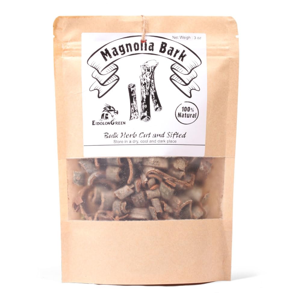 EidolonGreen [China Medicinal Herb] Premium Magnolia Bark (Houpu/??) - Dried Chinese Medicinal Herb, 3 oz (88g) - Natural Bulk Herbal Ingredient