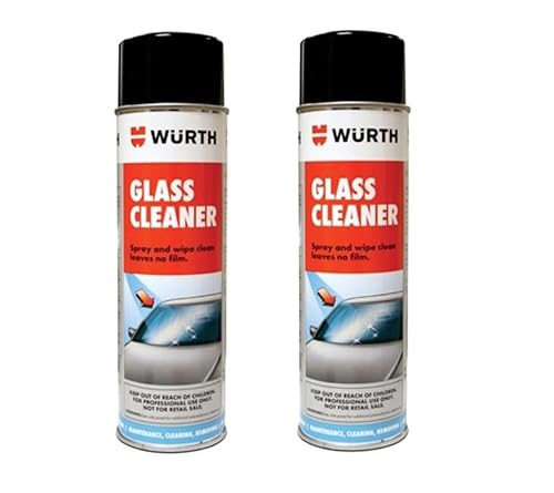 AquaNation Listing For Wurth Glass Cleaner 19oz - Ammonia-Free Streak-Free Foam Spray for Tinted Windows, Mirrors, Windshields, Chrome & More - Fresh
