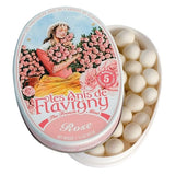 Les Anis de Flavigny French Mints Candy - Rose Flavor Hard Candy, Natural Gourmet Sweets in Classic Tin, 50g (1.75 oz)
