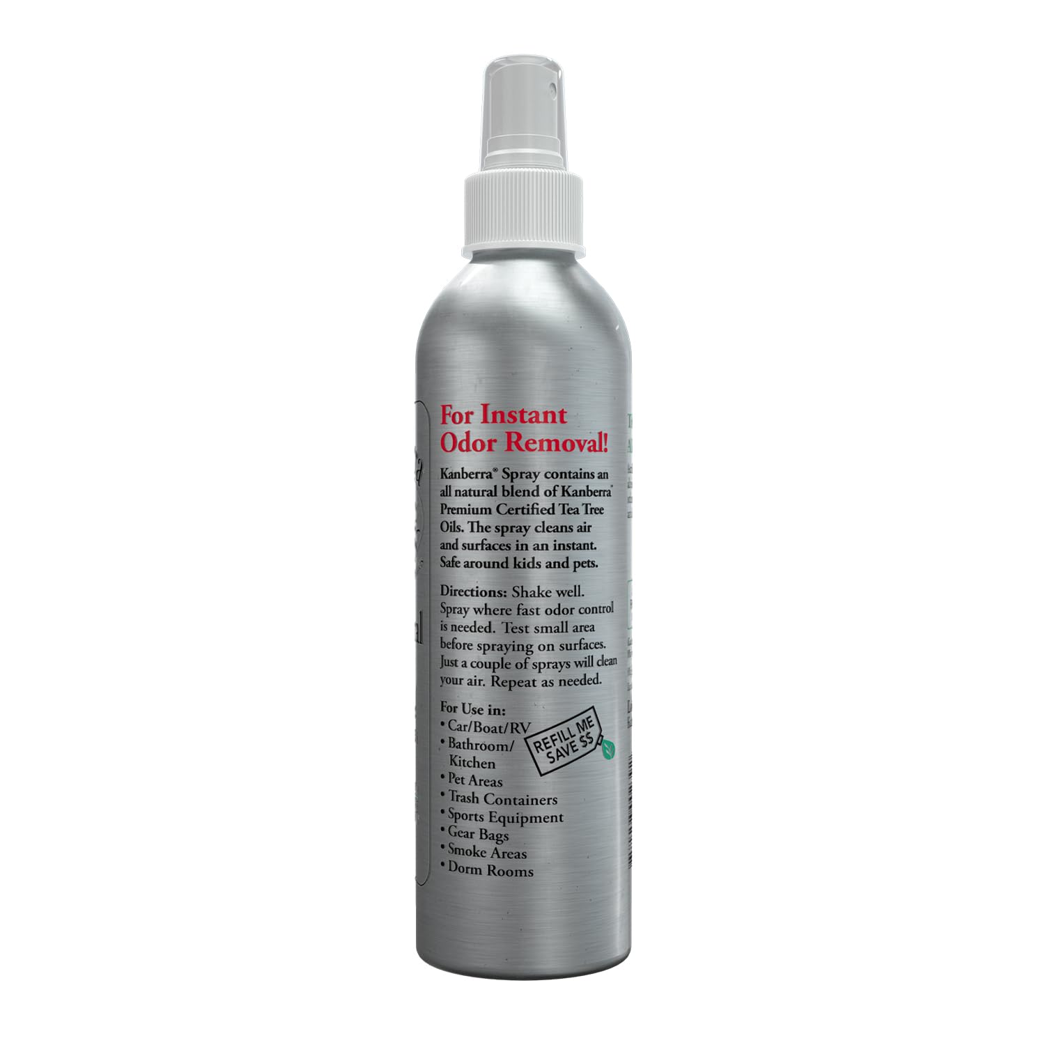 Kanberra Gel All Natural Odor Remover Spray, 8 oz
