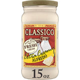 Classico Extra Creamy Alfredo Pasta Sauce, 15 oz Jar - Made with Fresh Cream & Parmesan Cheese, Gluten-Free Italian Style Sauce (Pack of 3)