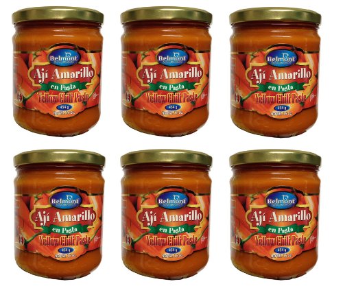 Belmont Aji Amarillo Hot Yellow Pepper Paste - 16 oz - 6 Pack