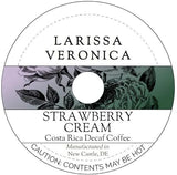 Strawberry Cream Costa Rica Decaf Coffee (Single Serve K-Cup Pods) (Gourmet, Naturally Flavored, Whole Coffee Beans) (12 pods, ZIN: 574656) - 3 Pack
