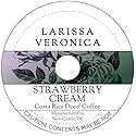 Strawberry Cream Costa Rica Decaf Coffee (Single Serve K-Cup Pods) (Gourmet, Naturally Flavored, Whole Coffee Beans) (12 pods, ZIN: 574656) - 3 Pack