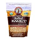 Organic Kamut Khorasan Wheat Flakes | 1 lb. | Non-GMO | Breakfast Cereal & Baking | Easy Digest | Nutrient-Rich | Grain Place Foods