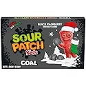 SOUR PATCH KIDS Coal Black Raspberry Soft & Chewy Gummy Holiday Candy, 3.1 oz