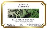 Blueberry Banana Medium Roast Decaf Coffee (Single Serve K-Cup Pods) (Gourmet, Naturally Flavored, Whole Coffee Beans) (12 pods, ZIN: 576185) - 2 Pack