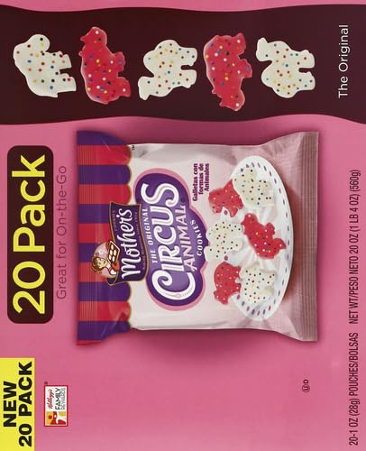 Mother’s Cookies, Original Circus Animal, 20 oz Caddy (20 Pack)