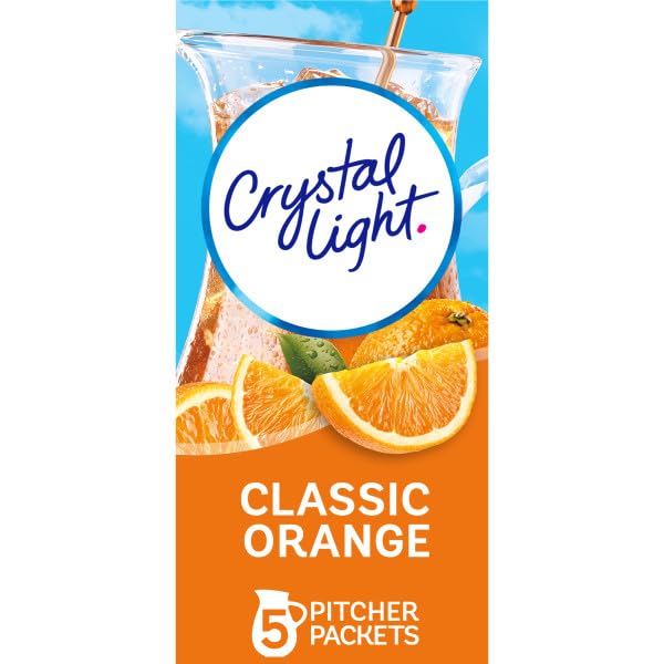 Crystal Light Classic Orange, Raspberry Green Tea, Peach Mango Green Tea Drink Mix (Variety Pack)