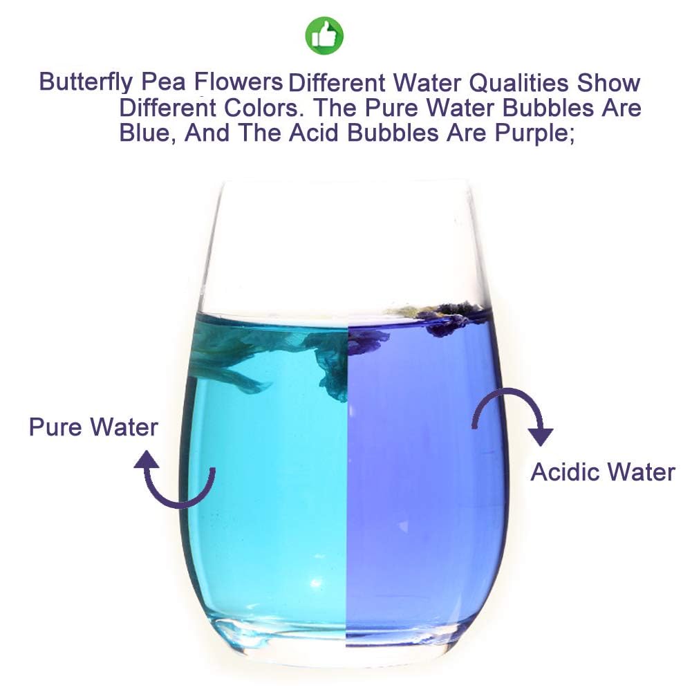 Plant Gift Dried Blue Butterfly Pea Flowers Tea, (Clitoria Ternatea) Edible Flowers, Dragon Pea Flower, Butterflies Tea Recipes Food Coloring