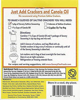 Savory Saltine Seasoning 2-Pack - 1 ORIGINAL, 1 BAR-B-Q plus 2 Large Double Sealed Zip Top Bags