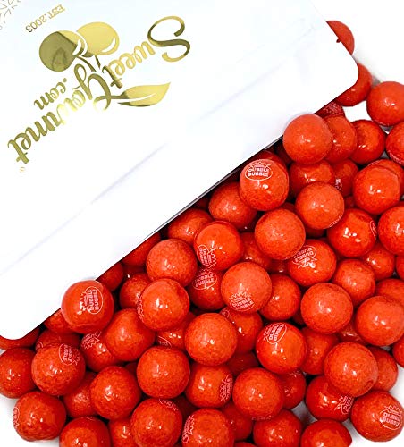 SweetGourmet Hot Chew Cinnamon Bubble Gum Balls, Spicy Cinnamon Flavor, 5 Pound Bulk Bag, 1-Inch, Gluten-Free, Fat-Free, 275 Count