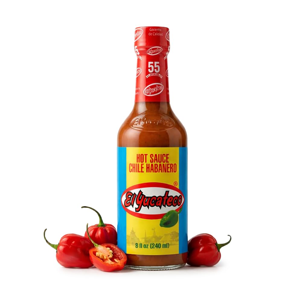 El Yucateco Red Habanero Hot Sauce, 8 fl oz