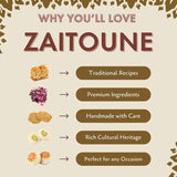 Zaitoune Pistachio Covered Turkish Delight - 0.55 lb | Lokum Stuffed with Nuts & Coated in Chopped Pistachios | Authentic Turkish Candy | Luxury Gift