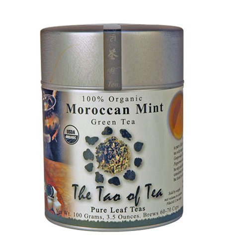 The Tao of Tea, Moroccan Mint Green Tea & Peppermint, Loose Leaf, 3.5-Ounce Tins (Pack of 3)