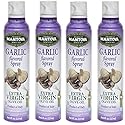 Mantova Extra Virgin Olive Oil Spray Garlic Flavored 8 oz. Spray Bottle - Manage Oil Amount - Great For Salads & Cooking (F?ur ???k)