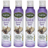 Mantova Extra Virgin Olive Oil Spray Garlic Flavored 8 oz. Spray Bottle - Manage Oil Amount - Great For Salads & Cooking (F?ur ???k)