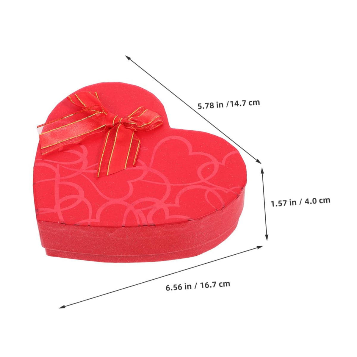 WRITWAA 2pcs Chocolate Box Boxes Chocolate Candy Valentine's Day Cookie Jar Valentine's Day Packaging Accessories Valentines Candy Holder Valentine's