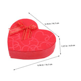 WRITWAA 2pcs Chocolate Box Boxes Chocolate Candy Valentine's Day Cookie Jar Valentine's Day Packaging Accessories Valentines Candy Holder Valentine's