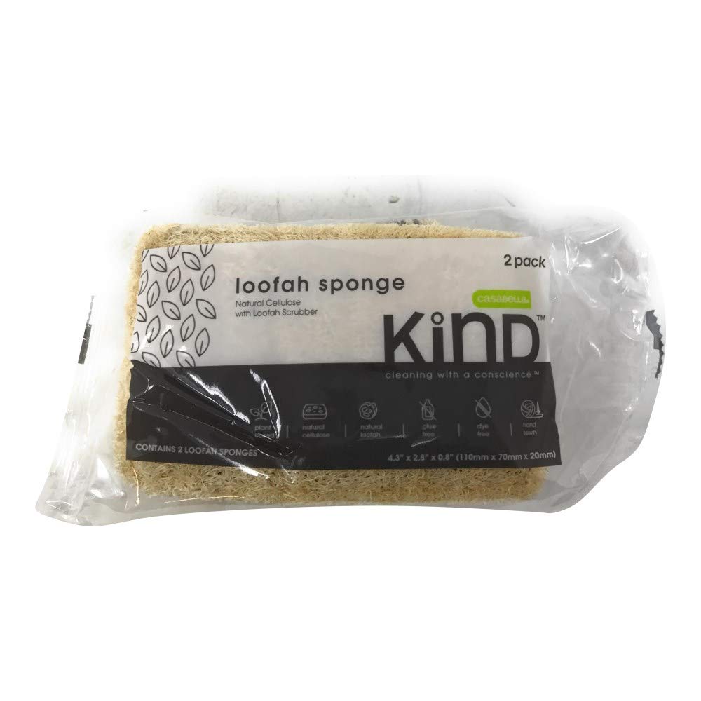 Kind, Sponge Loofah, 2 Count