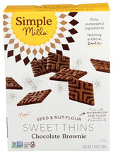 Simple Mills Chocolate Brownie Seed & Nut Flour Sweet Thins, Paleo Friendly & Delicious Sweet Thin Cookies, Good for Snacks, Nutrient Dense, 4.25 oz