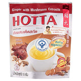 Hotta Plus Brand, Ginger with Mushroom Extracts, Contain 10 Sachets, Size 70g