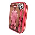Boston America A Christmas Story inHe Looks Like a Pink Nightmare in Wintergreen Mint Candy - One (1) Collectible Tin - Pink Bunny Shapped Candies