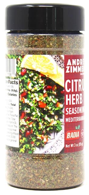 Badia Andrew Zimmern Citrus Herb Seasoning Mediterranean Style, 3 oz (Mediterranean Magic) (Pack of 6)