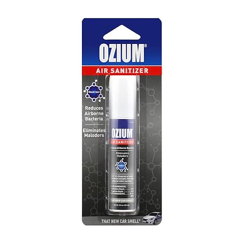 Ozium Air Sanitizer, New Car Scent, 0.8 oz