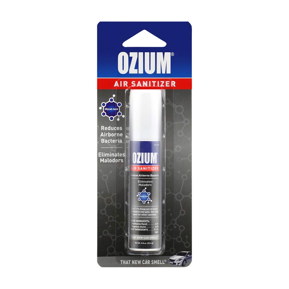 Ozium Air Sanitizer, New Car Scent, 0.8 oz