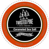 Twisted Pine Coffee Carameled Sea Salt, Flavored Coffee, Single-Serve Cups for Keurig K-Cup Brewers, 80 Count
